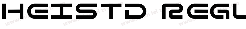 heistd regular字体转换